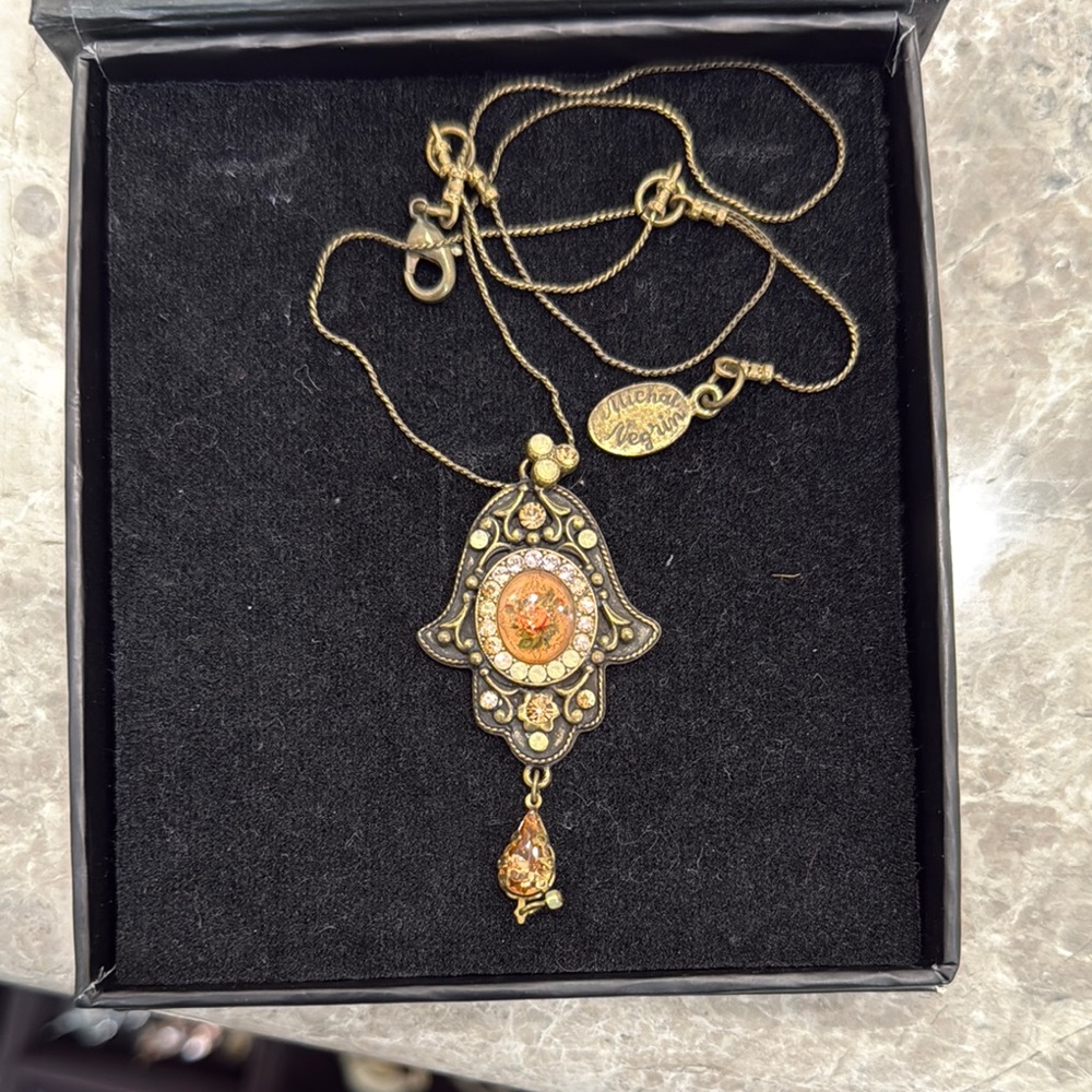 Gold (color)Michal Negrin Pendant Necklace